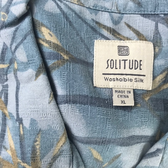 Solitude Washable Silk Button Down Shirt - Picture 2 of 11